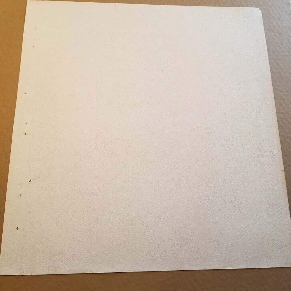 Vintage Wallpaper Sample Sheet Neutral Color Textured Craft Supply Dollhouse